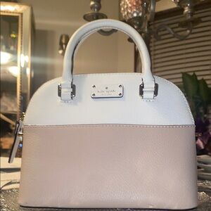 KATE SPADE DOME Cream and Tan Satchel